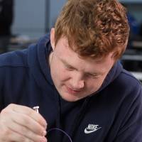 Student builds robot